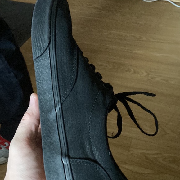 Van's Old Skool 721356 Shoes Men's Size 11.5 Black On Black - Picture 3 of 5